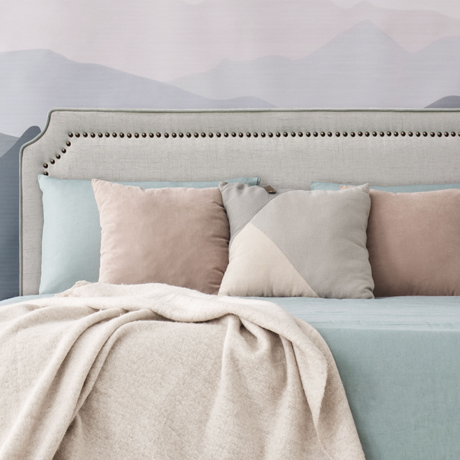 Tête de lit Milana 180cm Tissu Beige