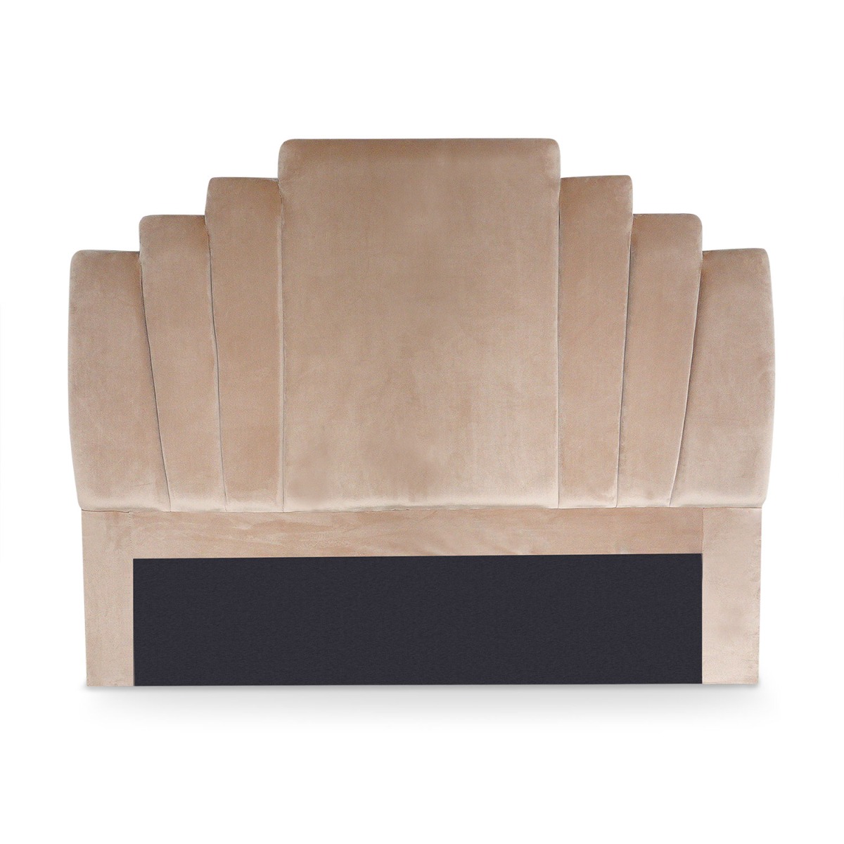Tête de lit Arena 140 cm Velours Taupe