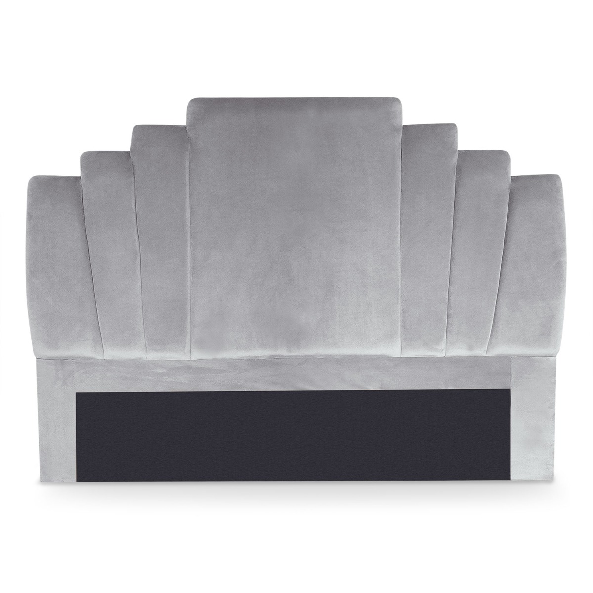 Tête de lit Arena 160 cm Velours Argent