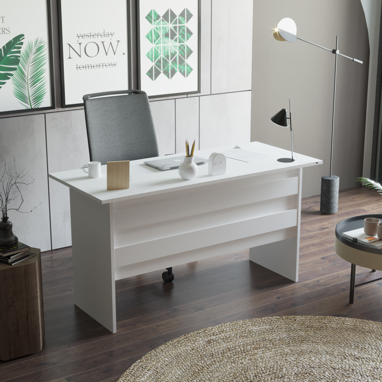 Bureau contemporain Busymo Blanc