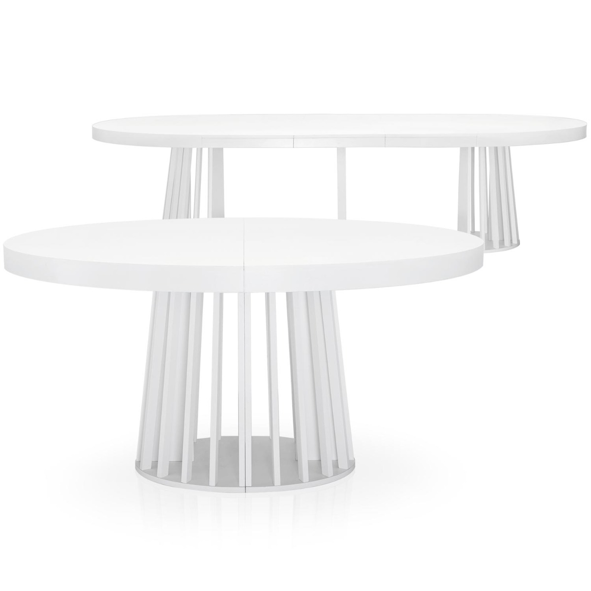 Table ovale extensible Eliza Blanc