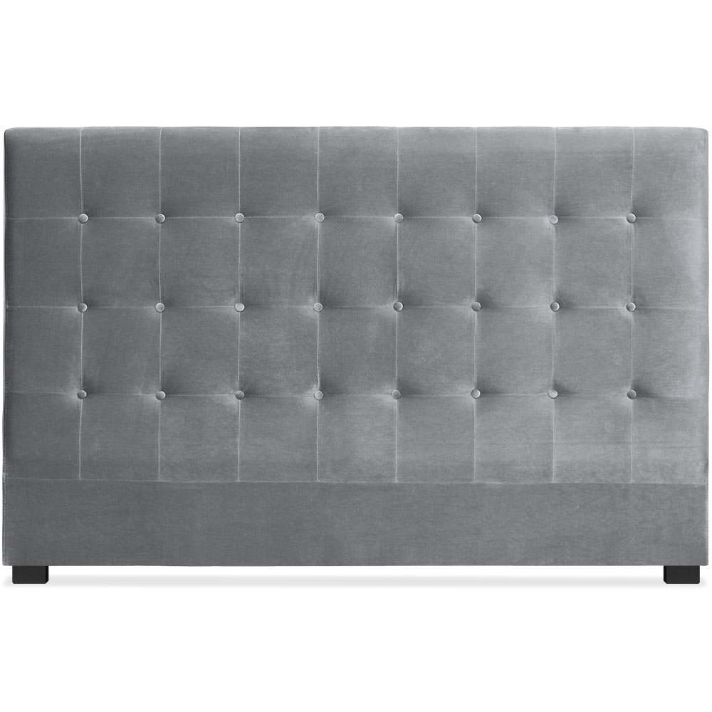 Tête de lit Luxor 180cm Velours Argent