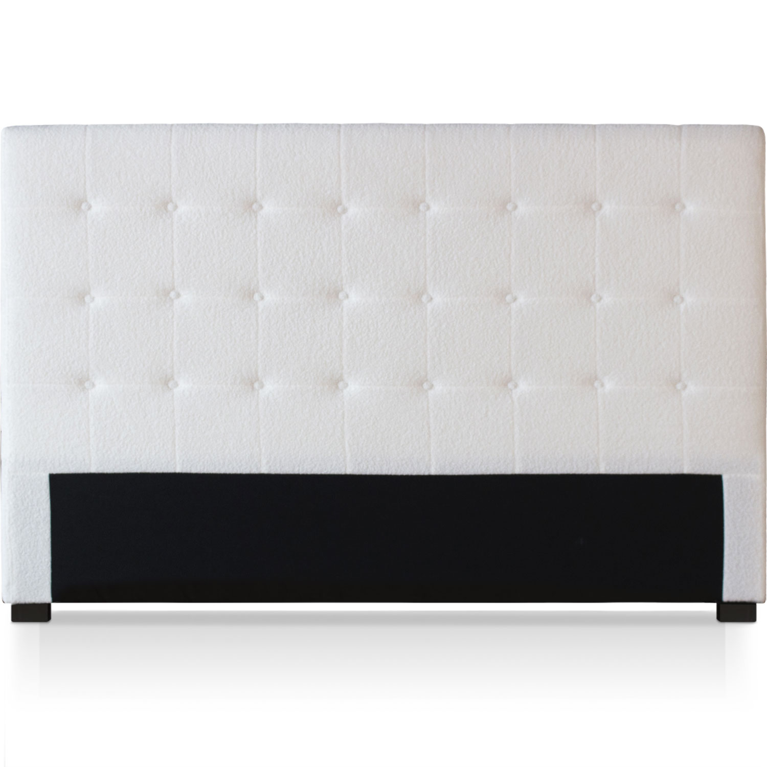 Tête de lit capitonnée Luxor 180cm Tissu bouclette Crème
