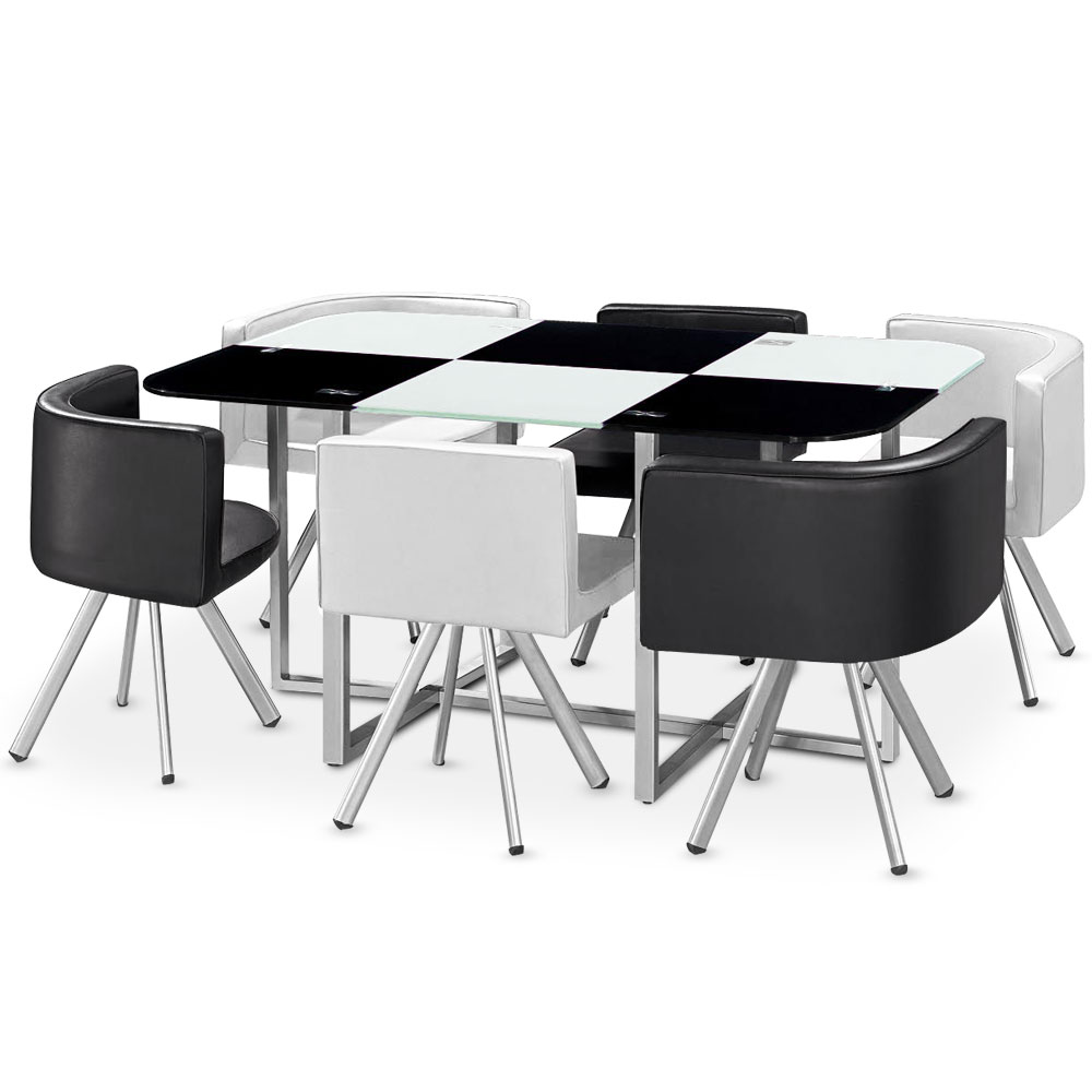 Table Mosaic XL Bicolore Noir et Blanc
