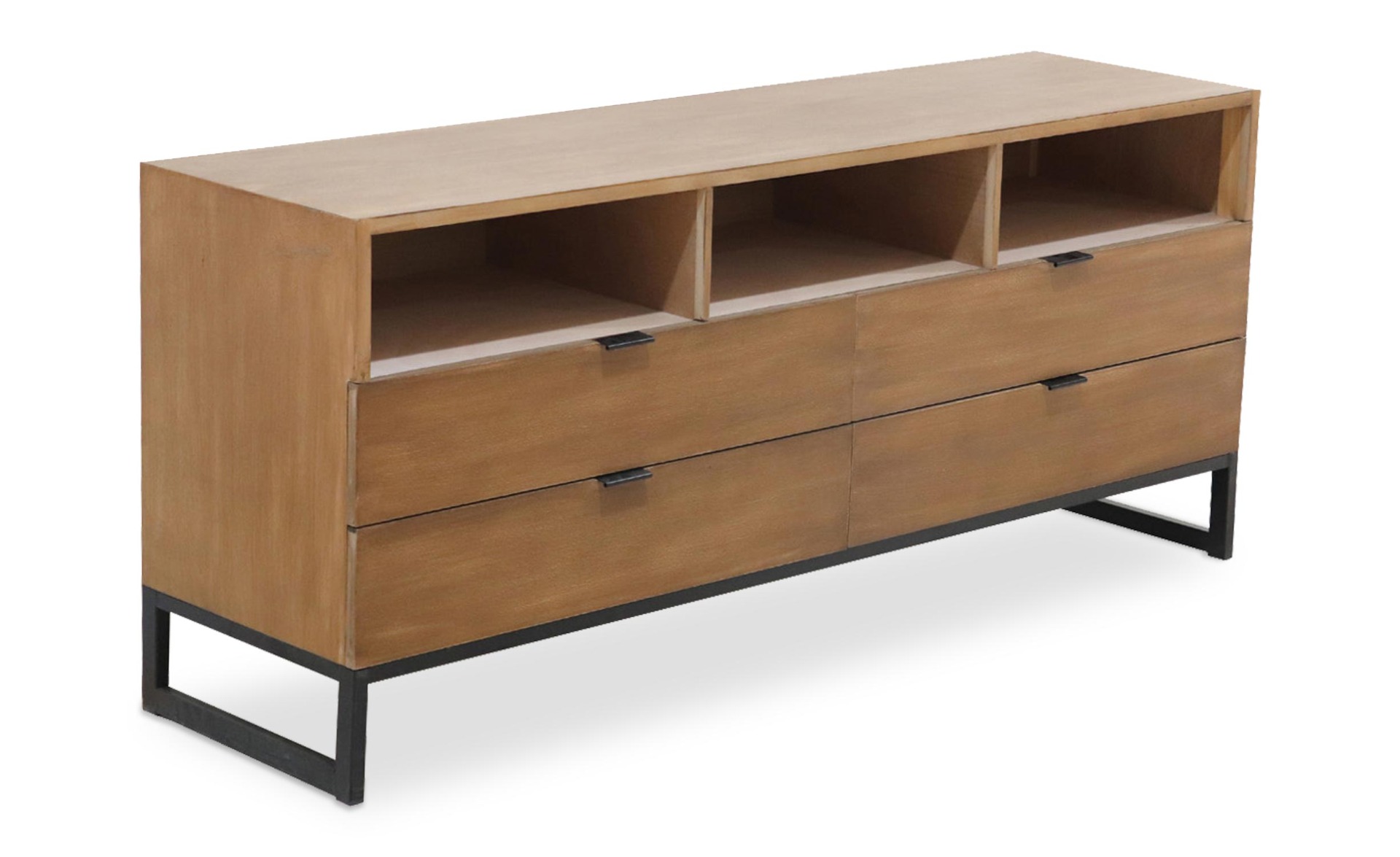 Meuble TV Panara L150cm Bois d'acacia patiné