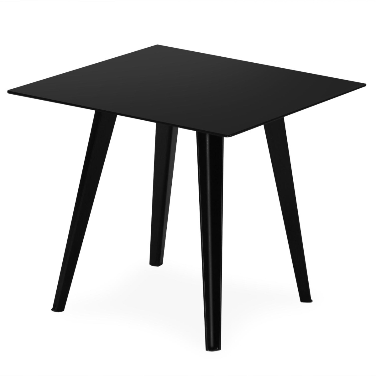 Table d'appoint carrée 40cm Bipolart Métal Noir