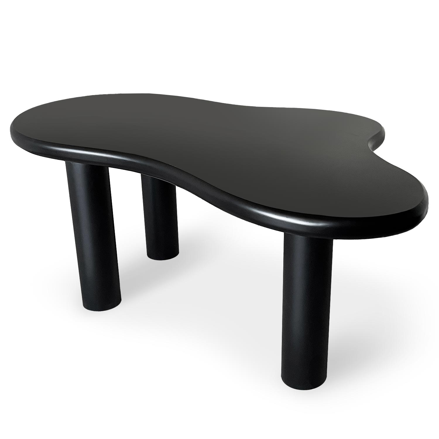 Table à manger forme nuage asymétrique L180cm VALDO Noir
